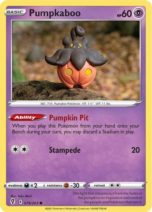 Pumpkaboo 076/203 (SWSH07: Evolving Skies) 