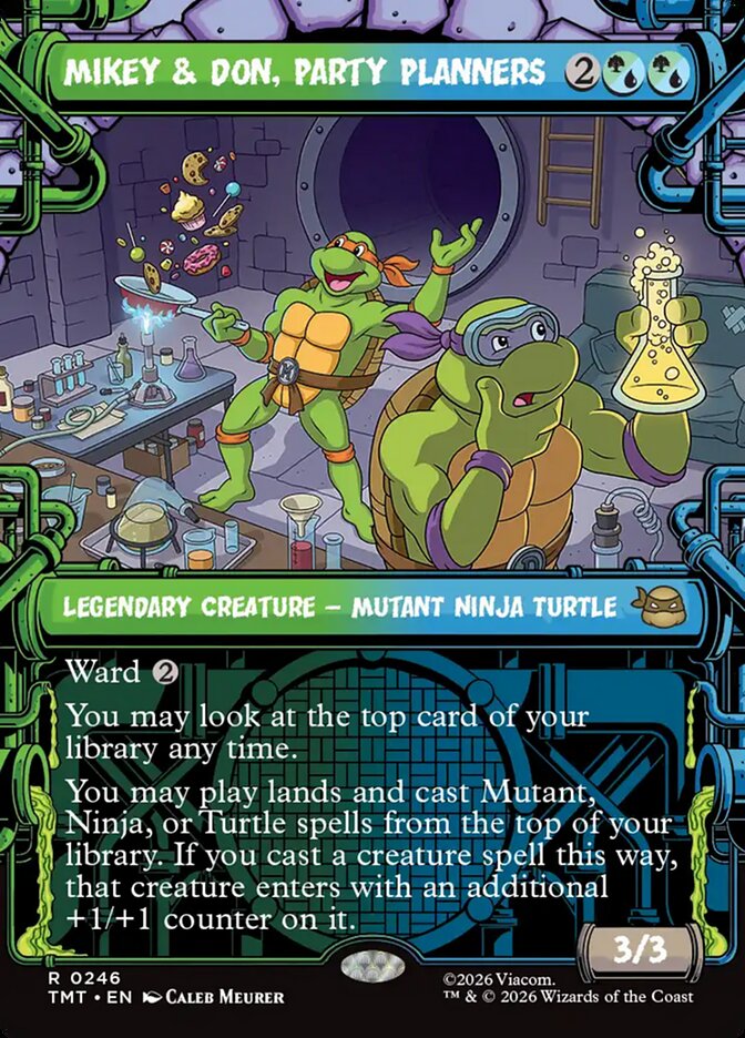 Mikey and Don, Party Planners 246/190 (Teenage Mutant Ninja Turtles)  - Showcase