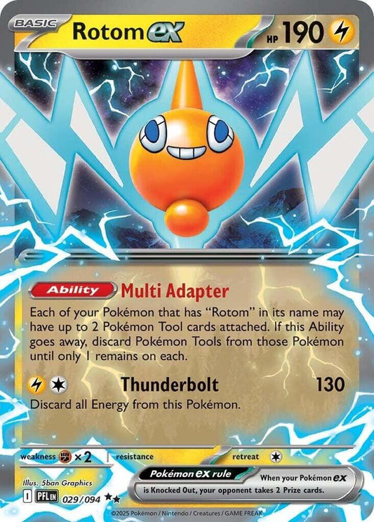 Rotom ex 029/094 (ME02: Phantasmal Flames)  - Holofoil