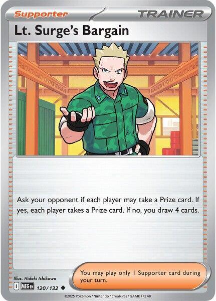 Lt. Surge's Bargain 120/132 (ME01: Mega Evolution) 