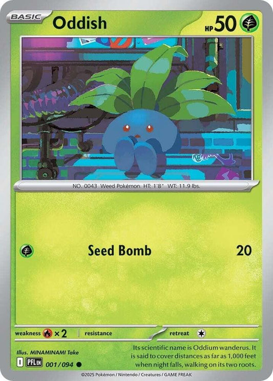 Oddish 001/094 (ME02: Phantasmal Flames)  - Reverse Holofoil