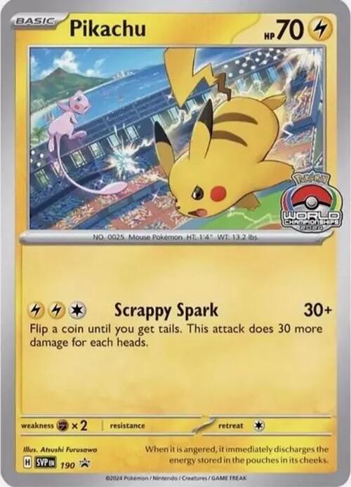 Pikachu 190 190 (SV: Scarlet & Violet Promo Cards) 