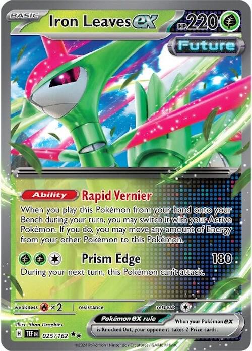 Iron Leaves ex 025/162 (SV05: Temporal Forces)  - Holofoil