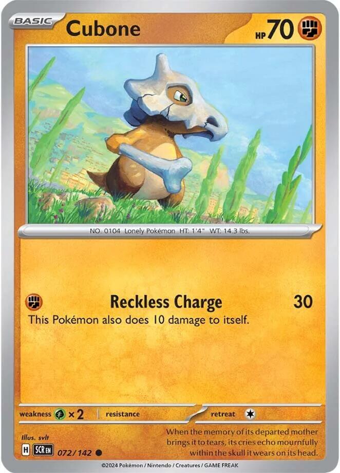 Cubone 072/142 (SV07: Stellar Crown) 