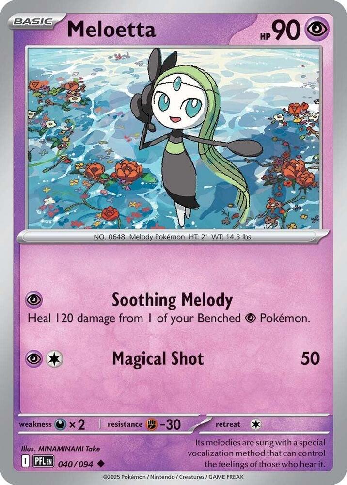 Meloetta 040/094 (ME02: Phantasmal Flames)  - Reverse Holofoil