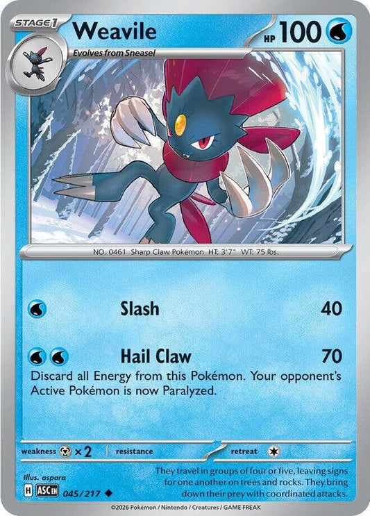 Weavile 045/217 (ME: Ascended Heroes) 