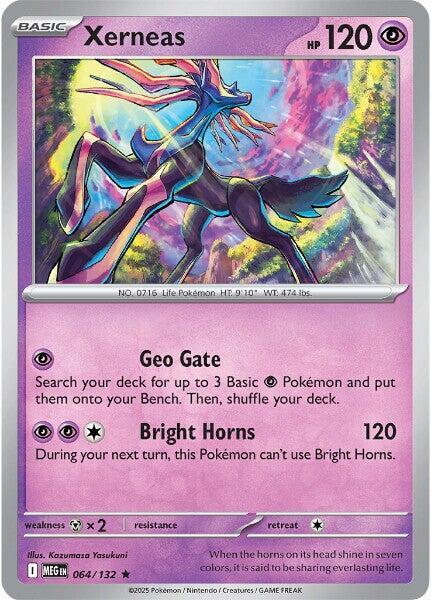 Xerneas 064/132 (ME01: Mega Evolution)  - Holofoil