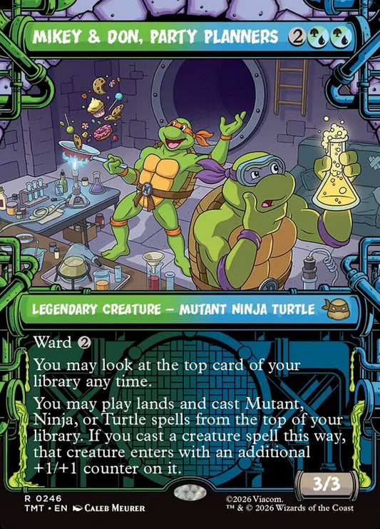 Mikey and Don, Party Planners 246/190 (Teenage Mutant Ninja Turtles)  - Showcase