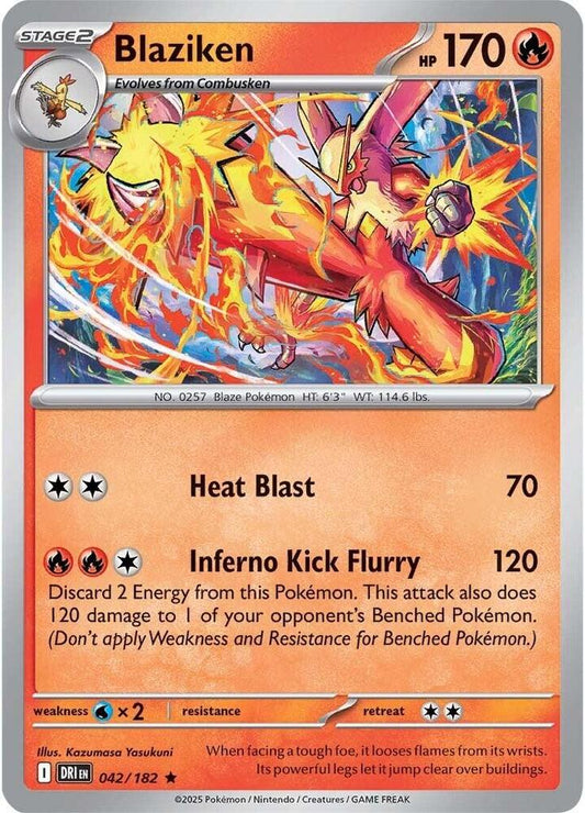 Blaziken  042/182 (SV10: Destined Rivals)  - Holofoil
