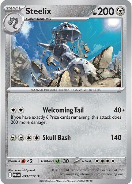 Steelix 093/132 (ME01: Mega Evolution)  - Holofoil