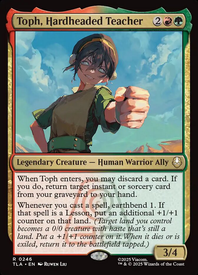 Toph, Hardheaded Teacher 246/286 (Avatar: The Last Airbender)  - Foil