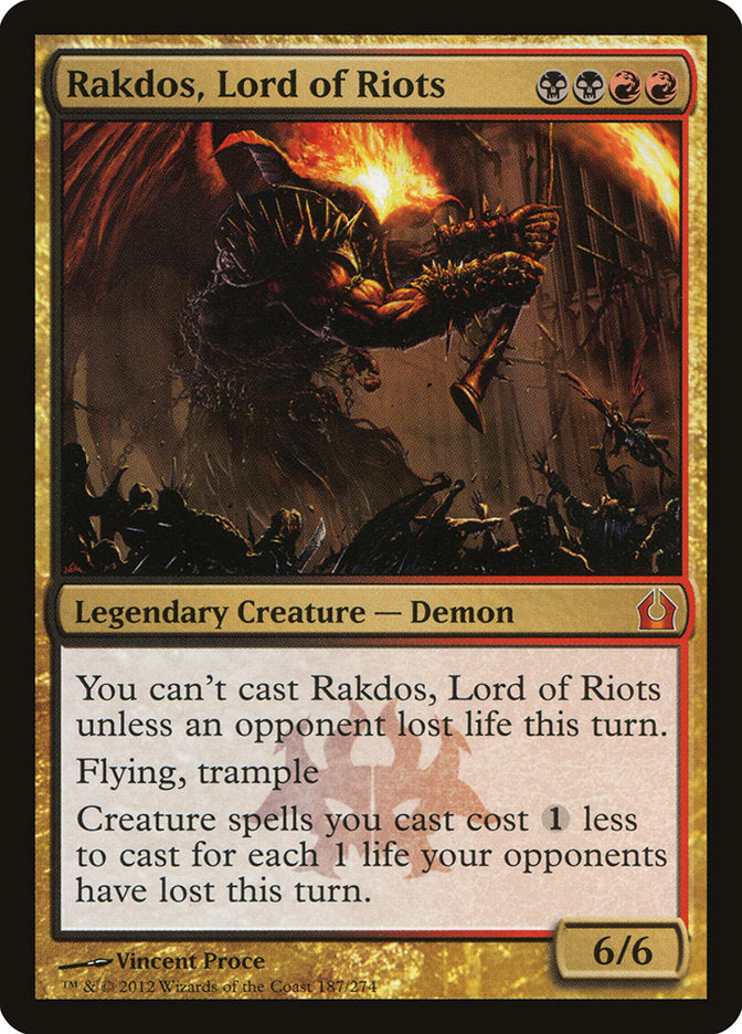 Rakdos, Lord of Riots 187/274 (Return to Ravnica) 