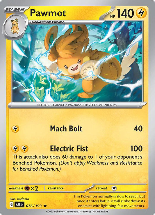 Pawmot 076/193 (SV02: Paldea Evolved)  - Holofoil
