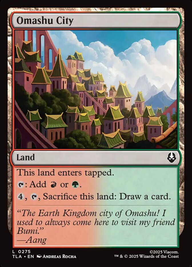 Omashu City 275/286 (Avatar: The Last Airbender)  - Foil