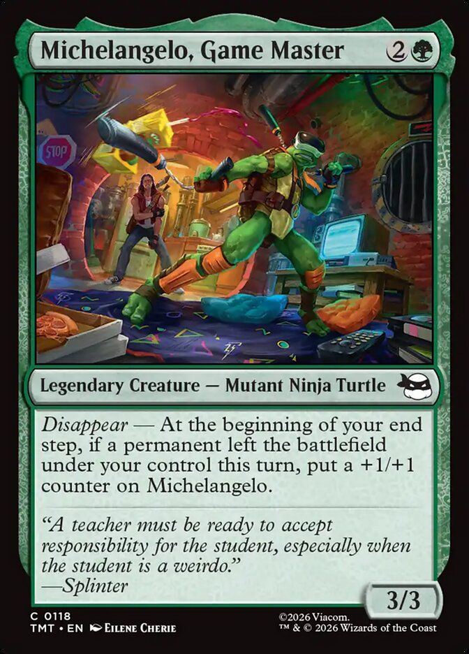 Michelangelo, Game Master 118 (Teenage Mutant Ninja Turtles) 