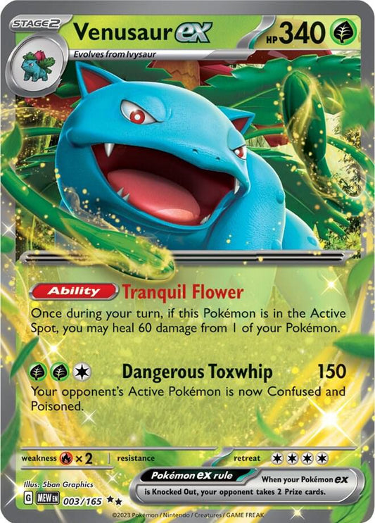 Venusaur ex 003/165 (SV: Scarlet & Violet 151)  - Holofoil