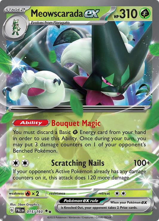 Meowscarada ex 015/193 (SV02: Paldea Evolved)  - Holofoil