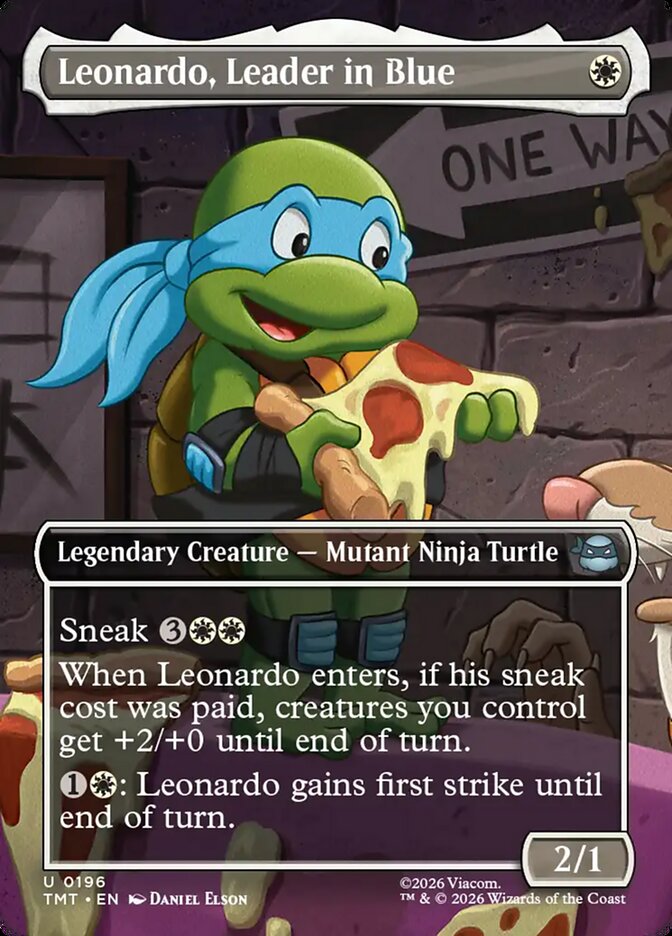 Leonardo Leader in Blue Borderless 196 (Teenage Mutant Ninja Turtles)  - Borderless