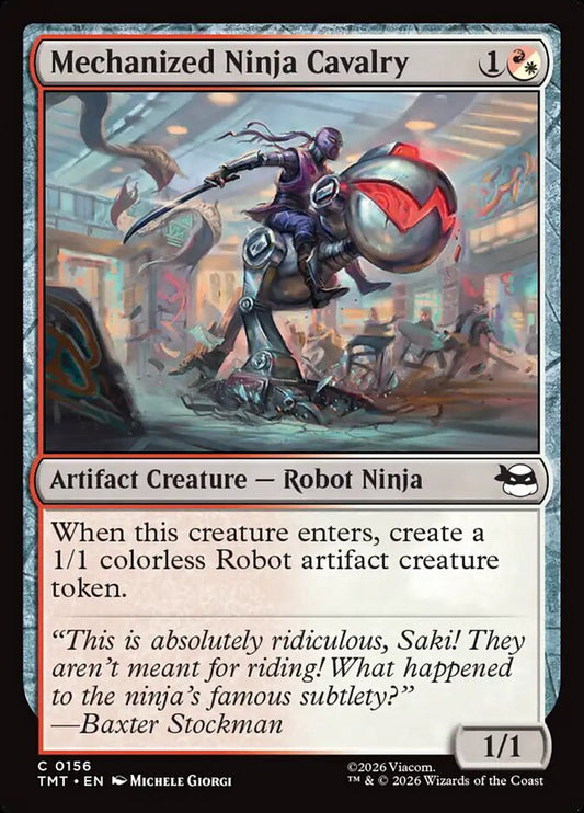 Mechanized Ninja Cavalry 156/190 (Teenage Mutant Ninja Turtles)  - Foil