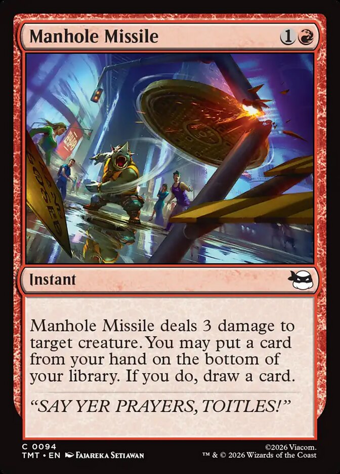 Manhole Missile 94/190 (Teenage Mutant Ninja Turtles)  - Foil