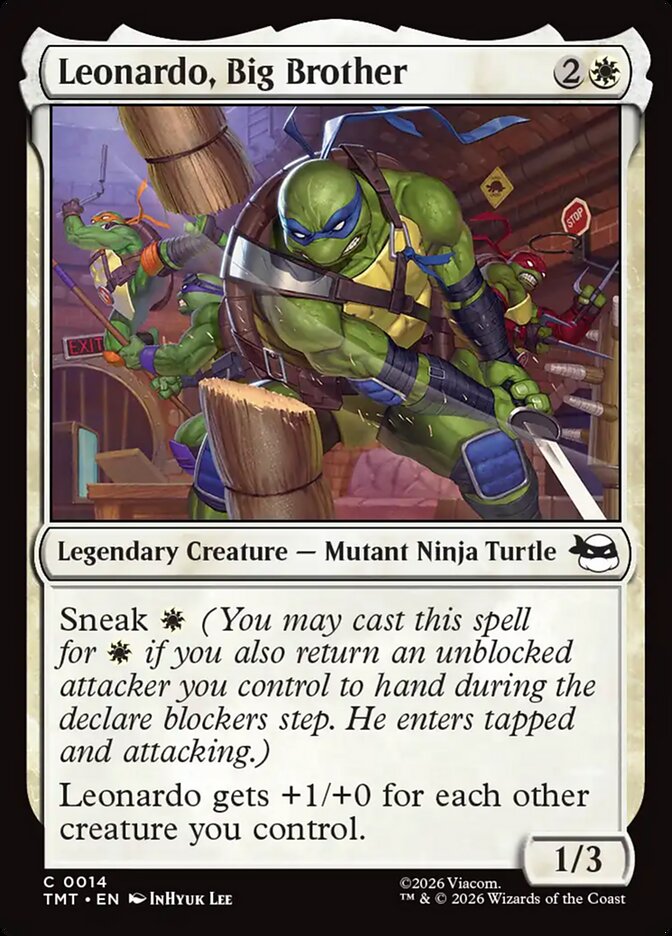 Leonardo, Big Brother 14 (Teenage Mutant Ninja Turtles)  - Foil