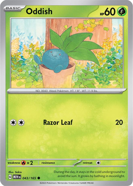 Oddish 043/165 (SV: Scarlet & Violet 151) 