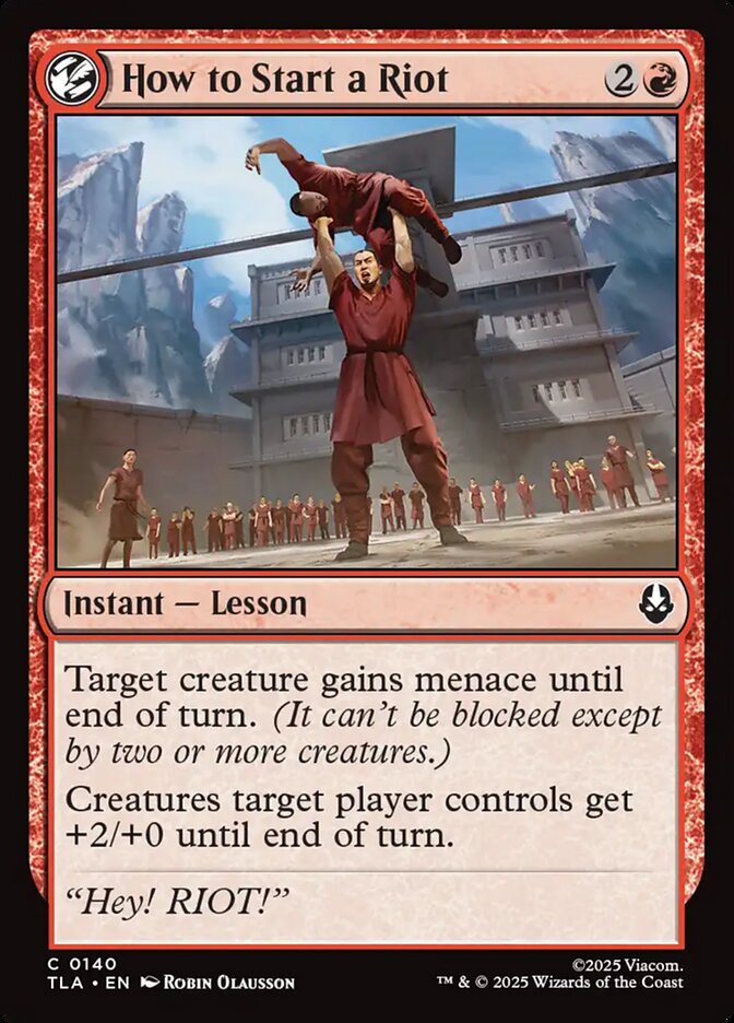 How to Start a Riot 140/286 (Avatar: The Last Airbender)  - Foil
