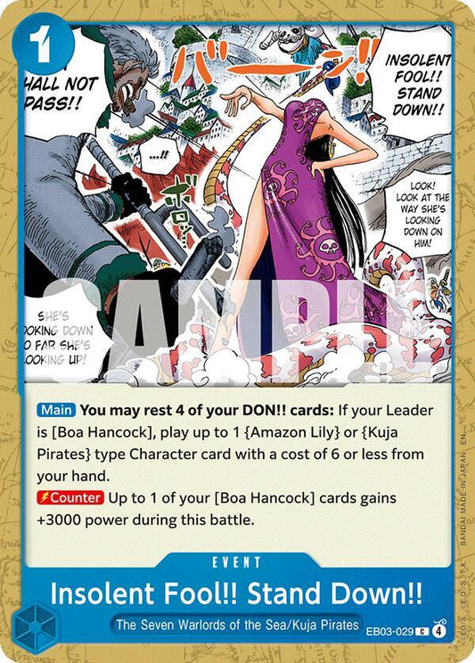 Insolent Fool!! Stand Down!! EB03-029 (Extra Booster: One Piece Heroines Edition) 