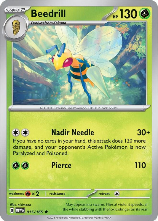 Beedrill 015/165 (SV: Scarlet & Violet 151)  - Holofoil