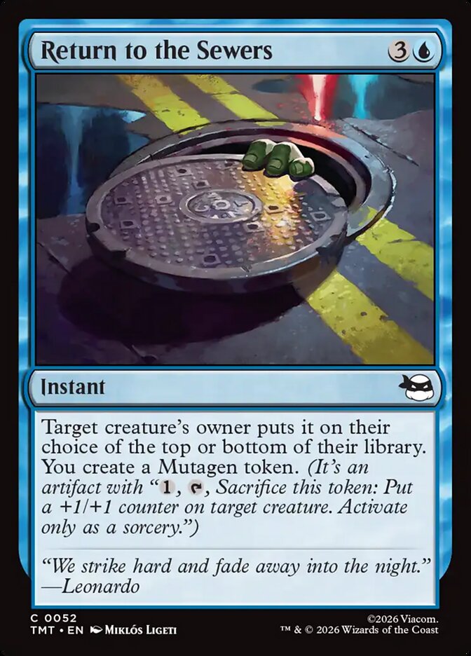 Return to the Sewers 52/190 (Teenage Mutant Ninja Turtles)  - Foil