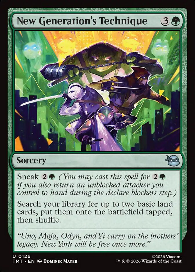 New Generation's Technique 126/190 (Teenage Mutant Ninja Turtles)  - Foil