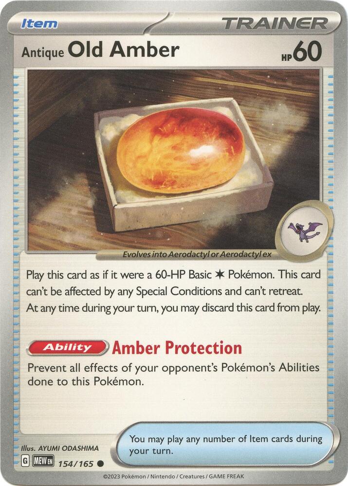Antique Old Amber 154/165 (SV: Scarlet & Violet 151) 