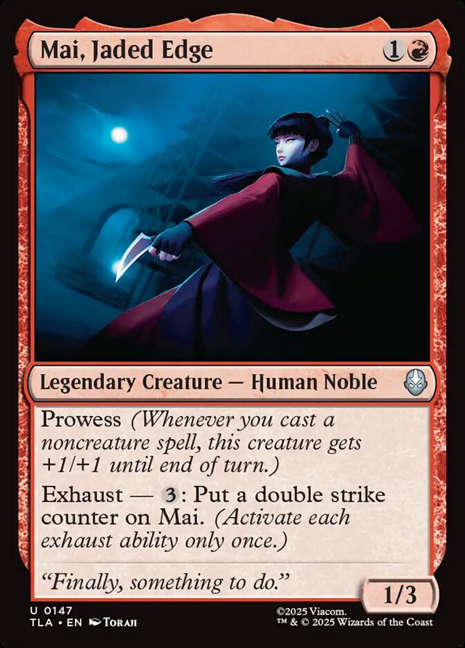Mai, Jaded Edge 147/286 (Avatar: The Last Airbender) 