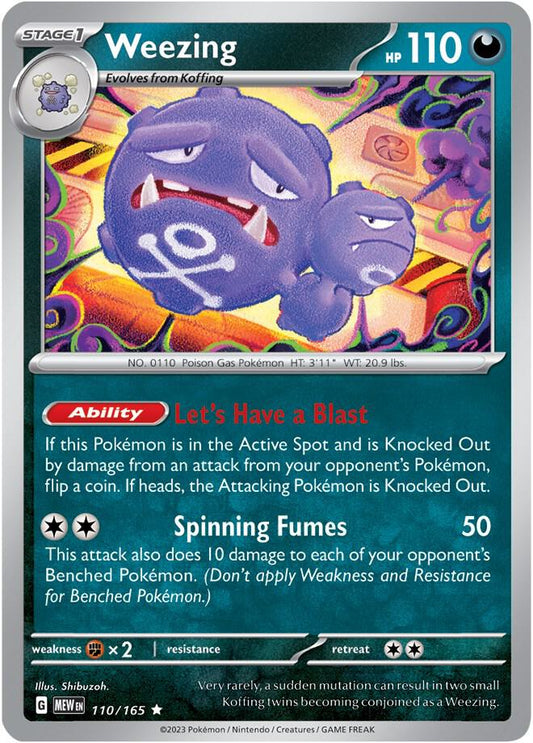 Weezing 110/165 (SV: Scarlet & Violet 151)  - Holofoil