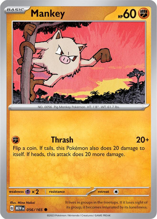 Mankey 056/165 (SV: Scarlet & Violet 151) 