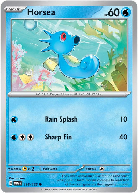 Horsea 116/165 (SV: Scarlet & Violet 151) 