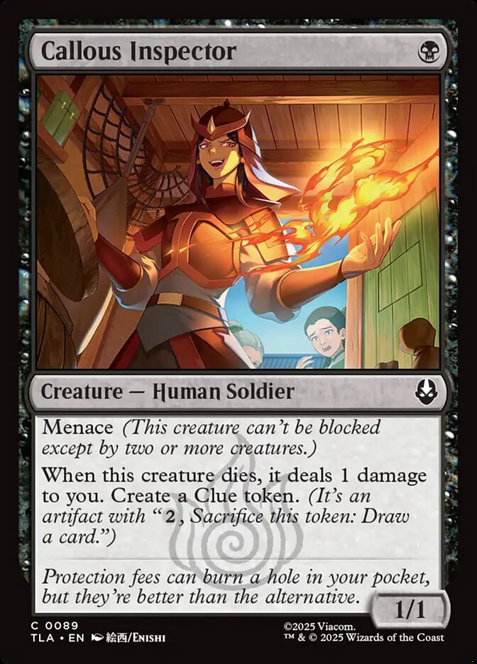 Callous Inspector 89/286 (Avatar: The Last Airbender) 
