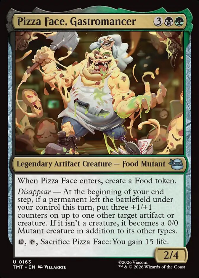 Pizza Face, Gastromancer 163/190 (Teenage Mutant Ninja Turtles) 