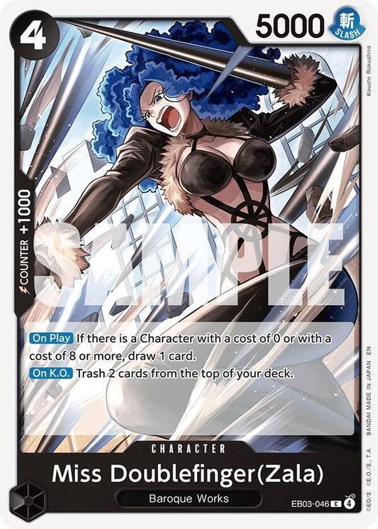 Miss Doublefinger(Zala) EB03-046 (Extra Booster: One Piece Heroines Edition) 