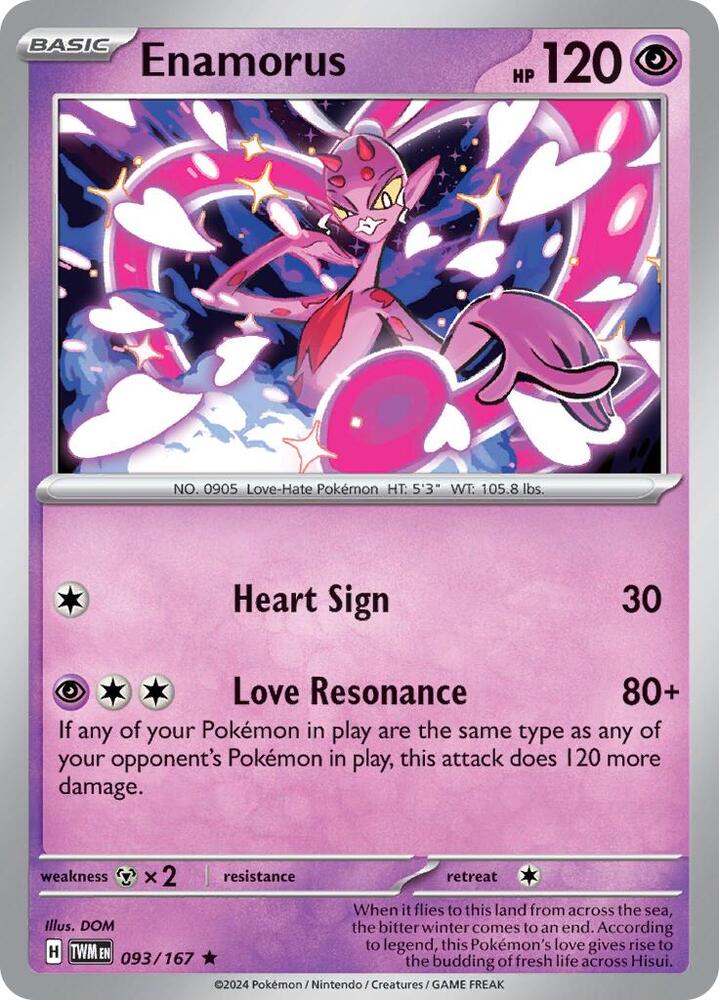 Enamorus 093/167 (SV06: Twilight Masquerade)  - Holofoil