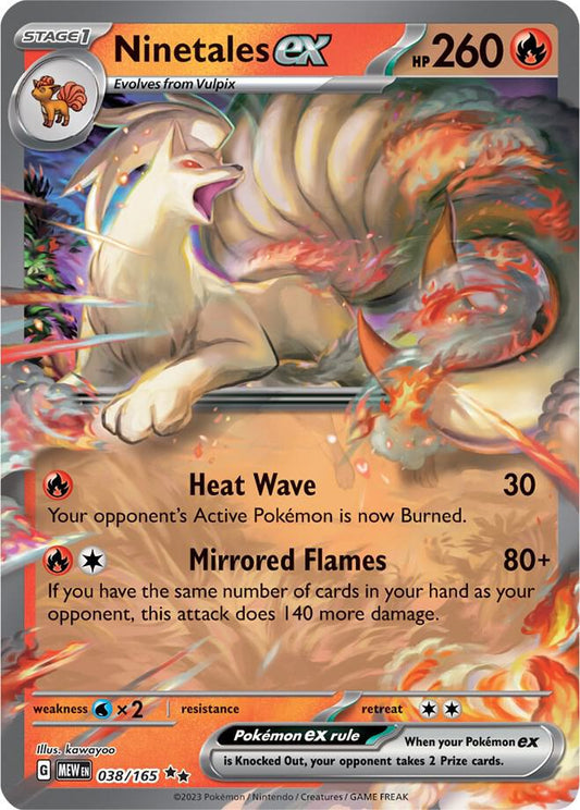 Ninetales ex 038/165 (SV: Scarlet & Violet 151)  - Holofoil