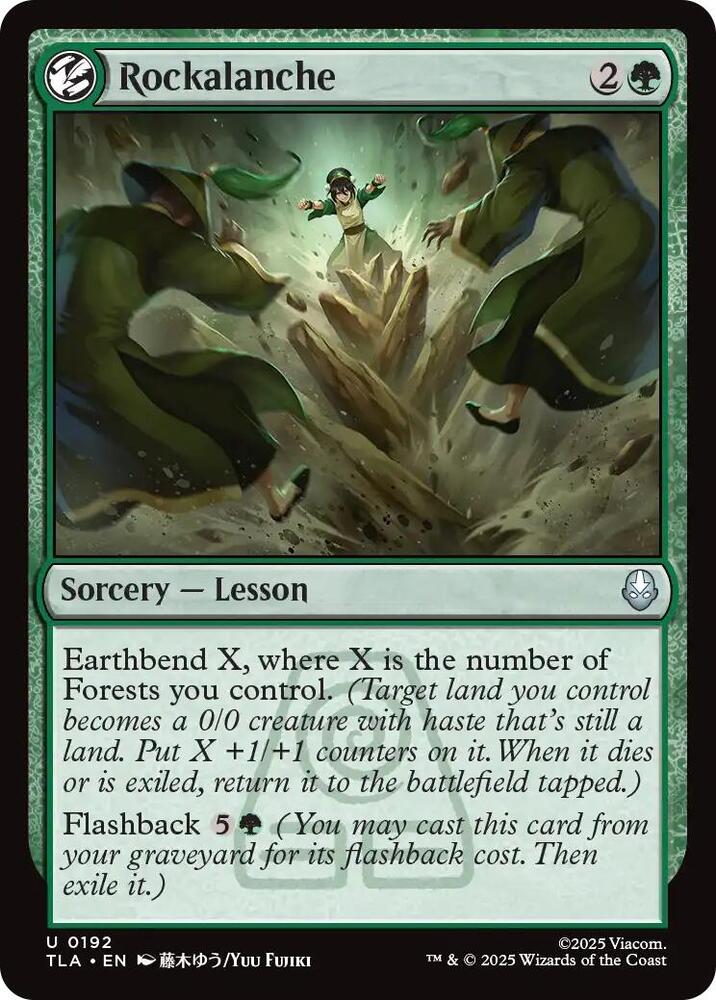 Rockalanche 192/286 (Avatar: The Last Airbender)  - Foil