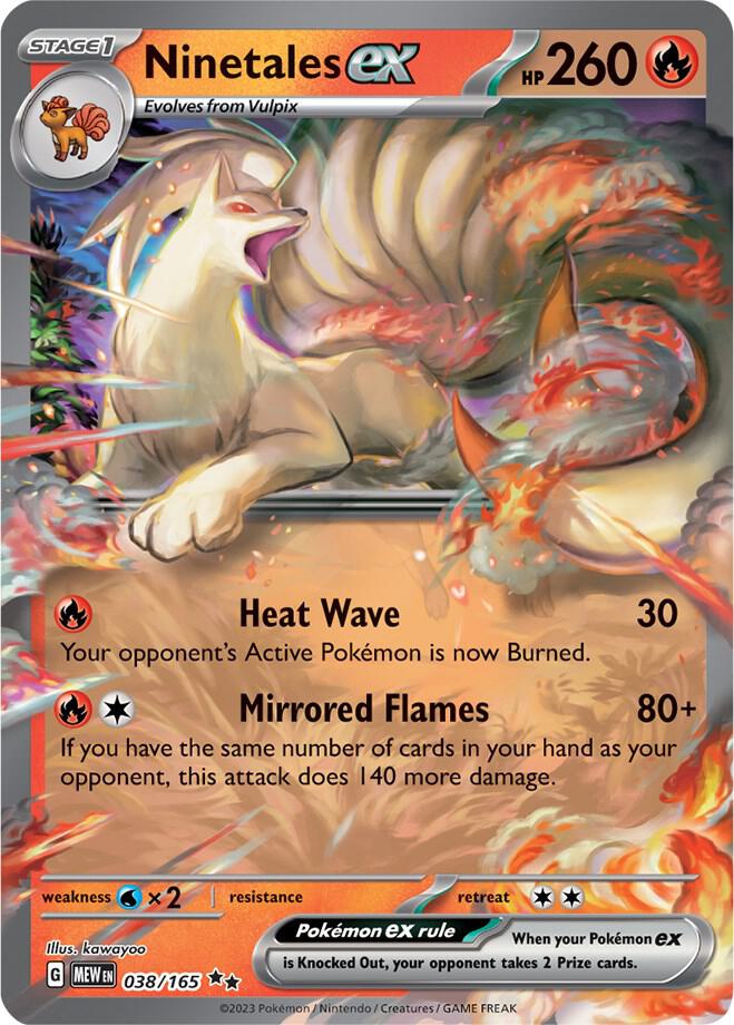 Ninetales ex 038/165 (SV: Scarlet & Violet 151)  - Holofoil