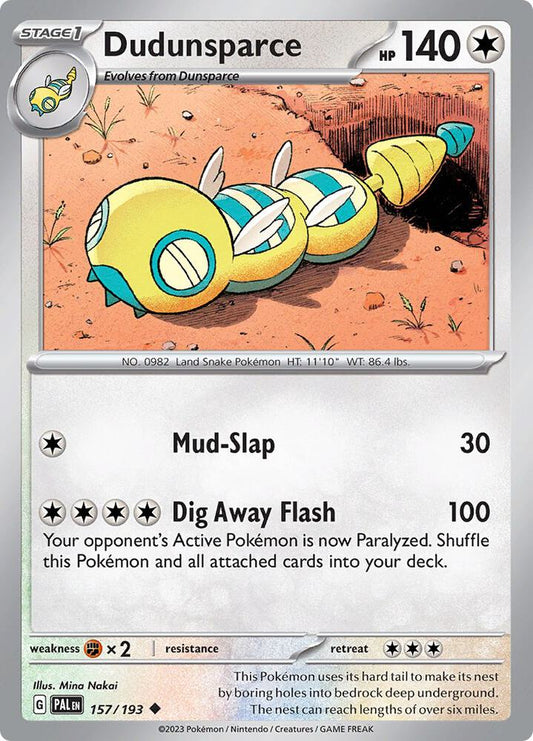 Dudunsparce 157/193 (SV02: Paldea Evolved) 