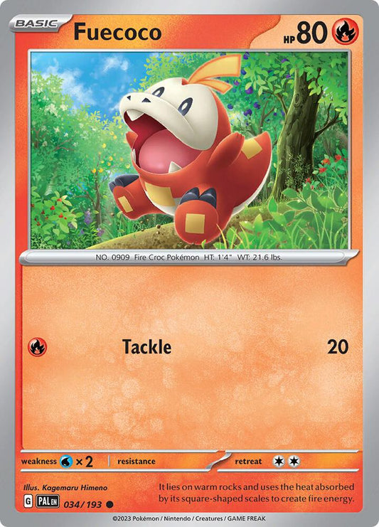 Fuecoco 034/193 (SV02: Paldea Evolved) 