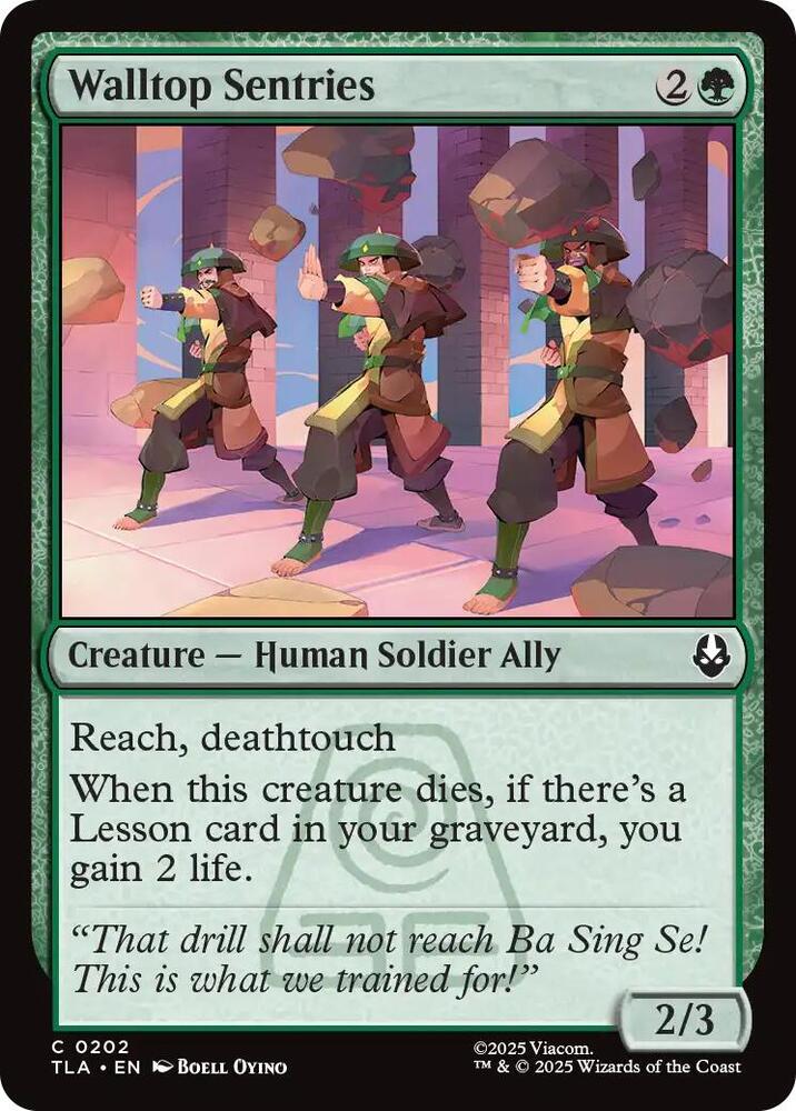 Walltop Sentries 202/286 (Avatar: The Last Airbender)  - Foil
