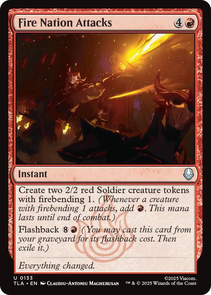 Fire Nation Attacks 133/286 (Avatar: The Last Airbender)  - Foil