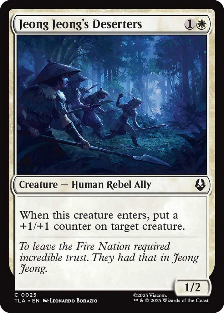 Jeong Jeongs Deserters 25 (Avatar: The Last Airbender)  - Foil