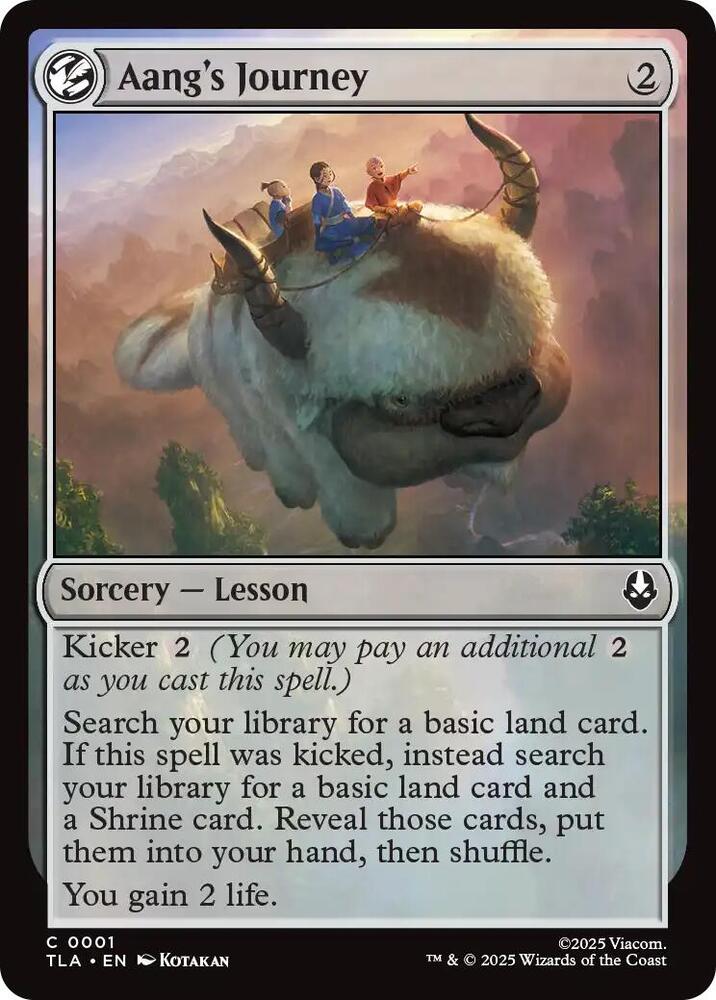 Aang's Journey 1/286 (Avatar: The Last Airbender)  - Foil