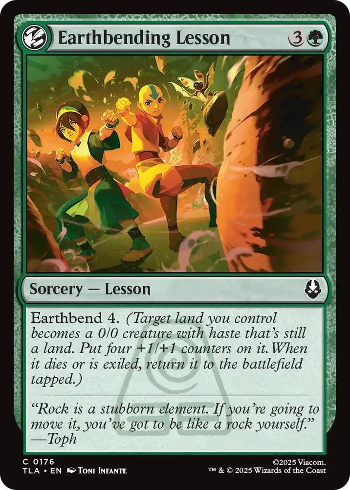 Earthbending Lesson 176/286 (Avatar: The Last Airbender)  - Foil